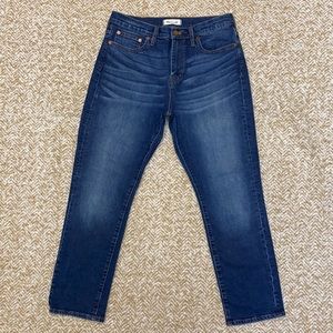 Madewell Cruiser Straight Crop Jeans sz 30